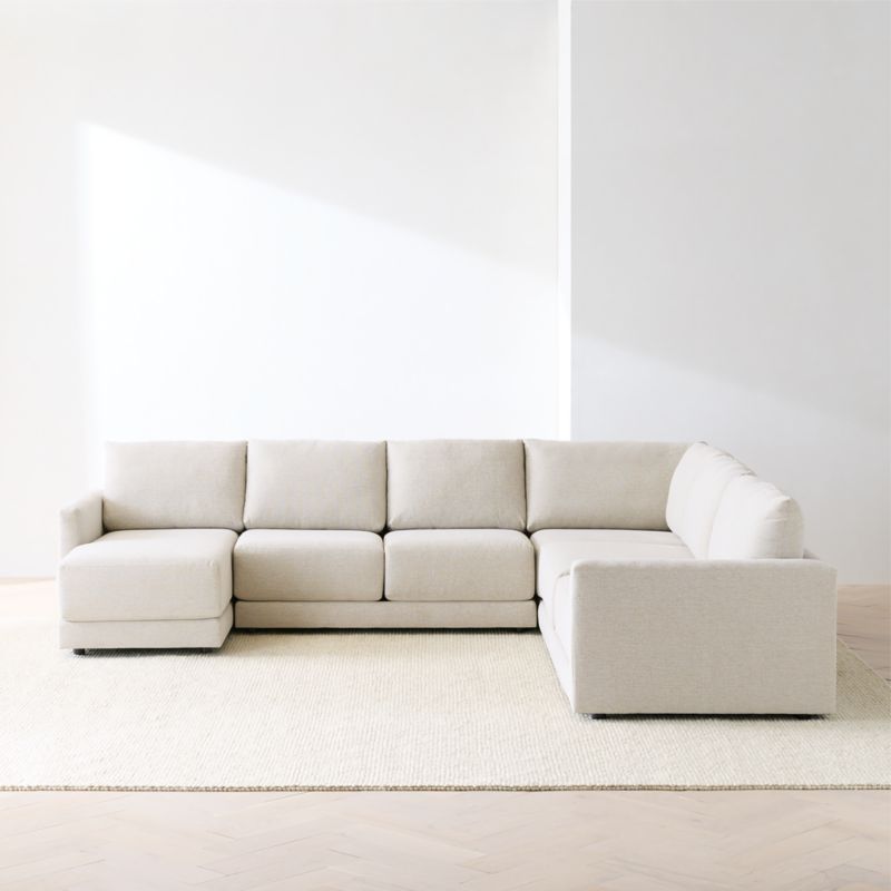 Gather Deep 4-Piece L-Shaped Sectional Sofa with Chaise Lounge - image 6 of 15