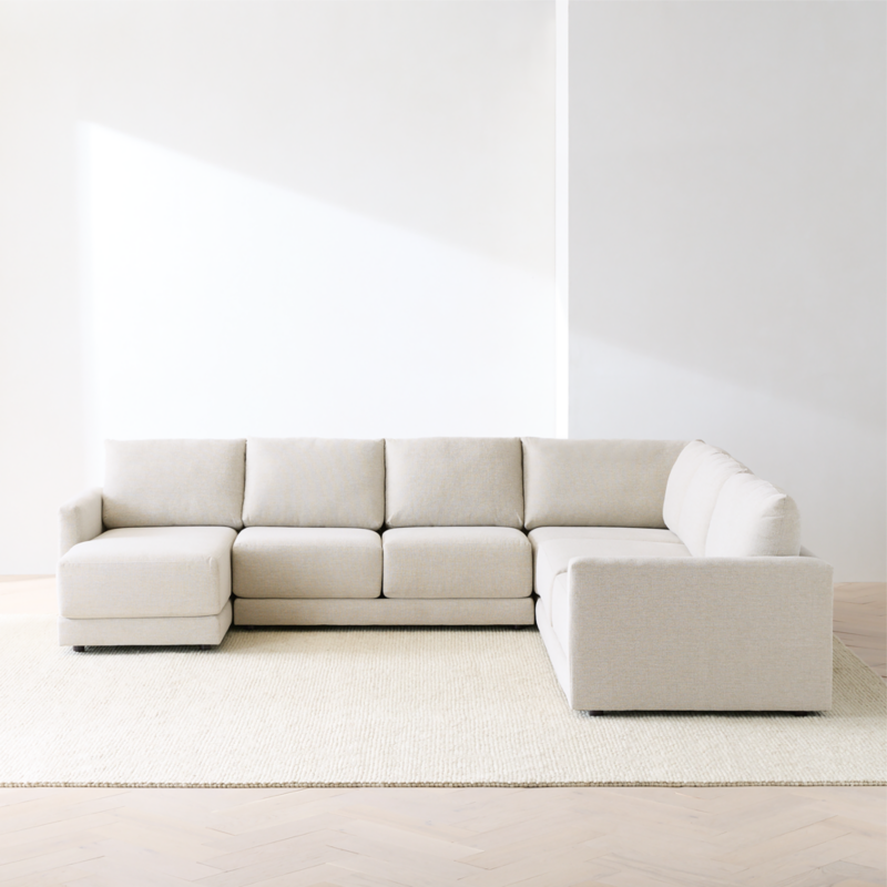 Gather Deep 4-Piece L-Shaped Sectional Sofa with Chaise Lounge - image 7 of 14