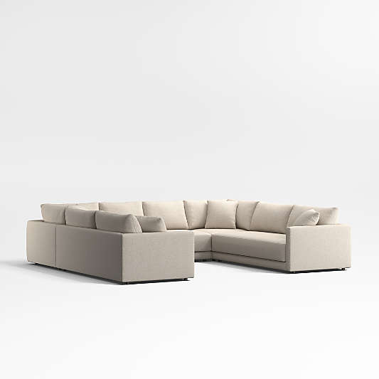 Gather Deep 5-Piece U-Shaped Bench Sectional Sofa