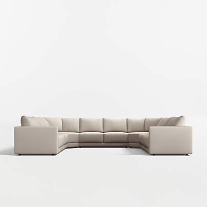 Gather Deep 5-Piece U-Shaped Wedge Sectional Sofa