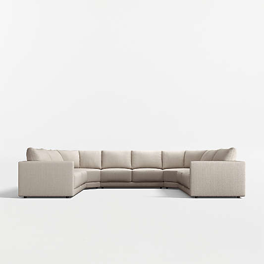 Gather Deep 5-Piece U-Shaped Wedge Sectional Sofa
