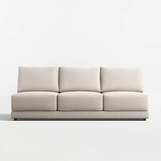 Gather Deep Armless 3-Seat Sofa Sectional Piece