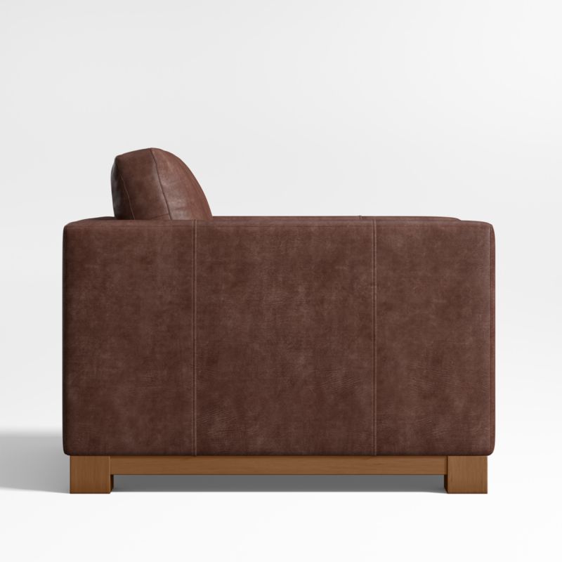 Gather Deep Wood Base Leather Accent Chair - image 4 of 7