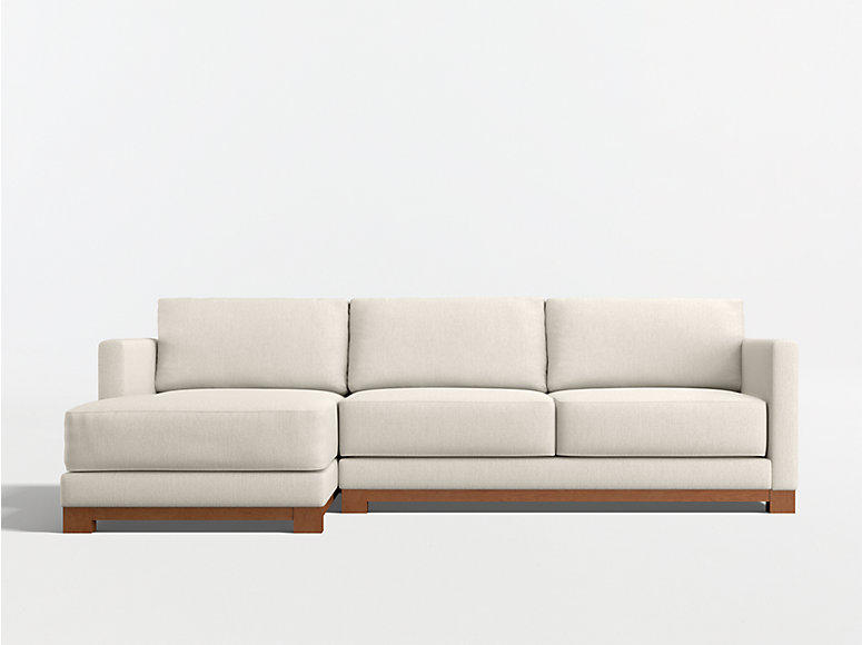 Gather Wood Base Deep Sectional Sofas