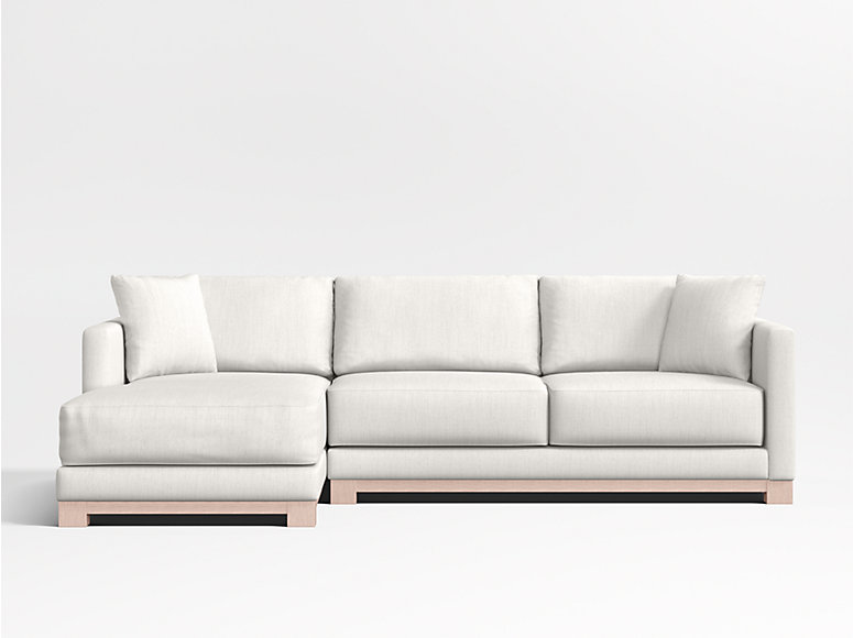 Gather Wood Deep Sectional Sofas