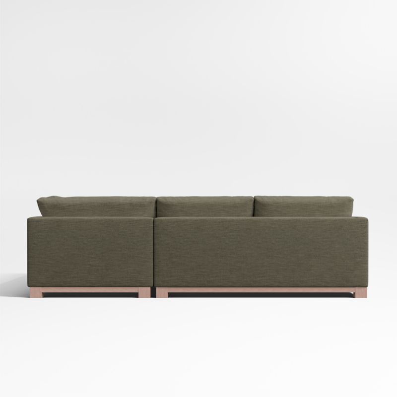 Gather Deep Wood Base Bench 3-Piece L-Shaped Sectional Sofa - image 11 of 13