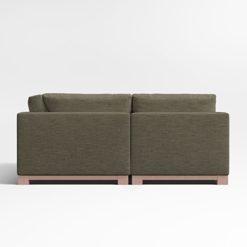 Gather Deep Wood Base Bench 3-Piece L-Shaped Sectional Sofa - image 12 of 14