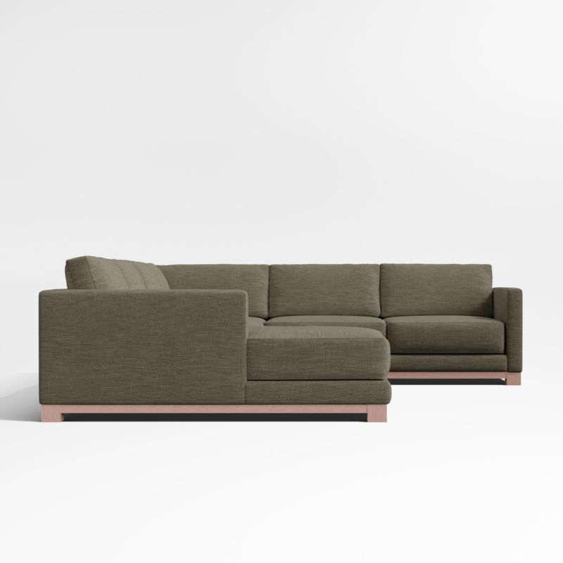 Gather Deep Wood Base 4-Piece L-Shaped Sectional Sofa - image 10 of 13