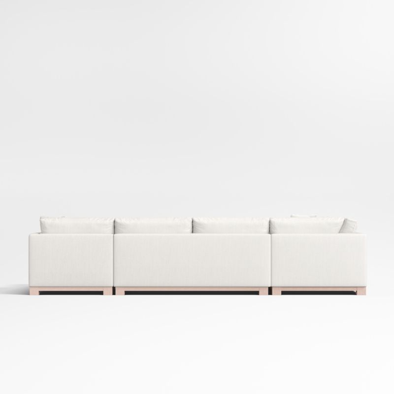 Gather Deep Wood Base 4-Piece Corner Sectional Sofa - image 12 of 15