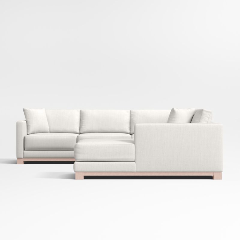 Gather Deep Wood Base 4-Piece Corner Sectional Sofa - image 13 of 15