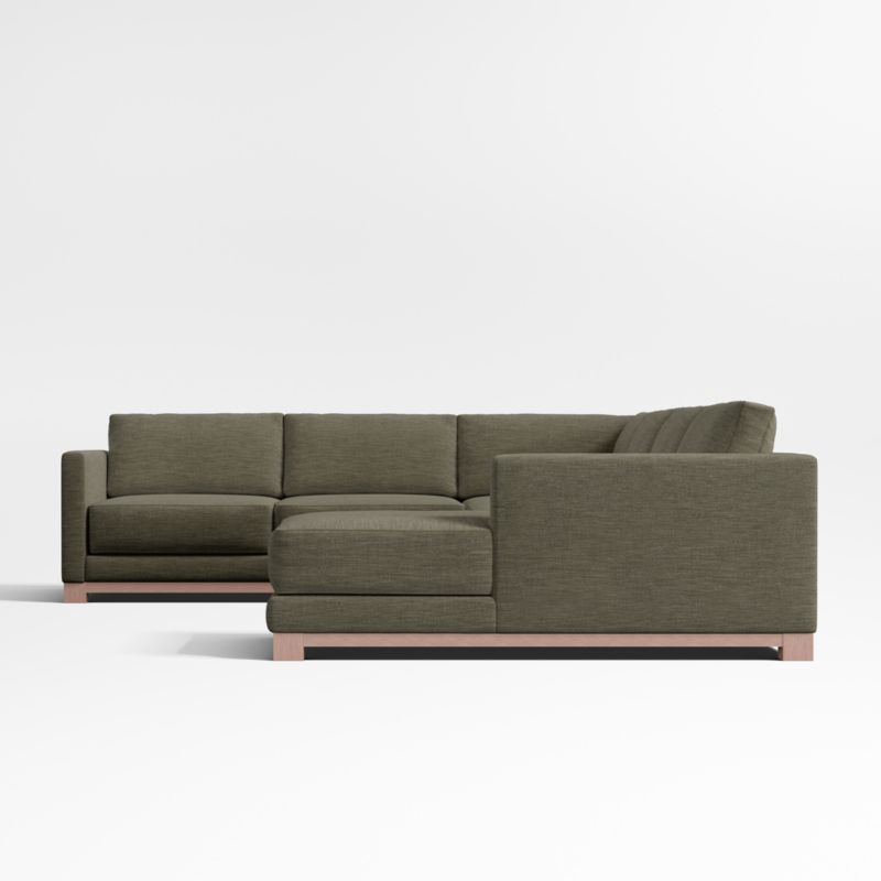 Gather Deep Wood Base 4-Piece Corner Sectional Sofa - image 12 of 15