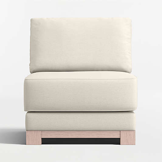 Gather Deep Wood Base Armless Chair