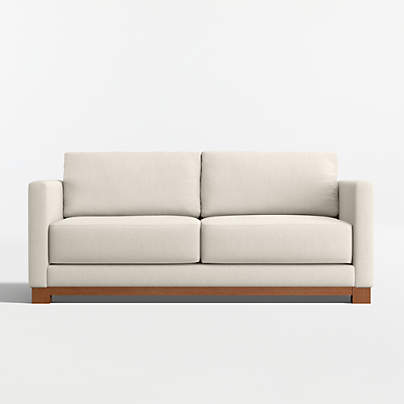 Gather Deep Wood Base 77" Apartment Sofa