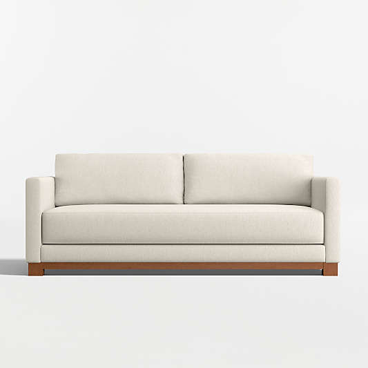 Gather Deep Wood Base 89" Bench Sofa