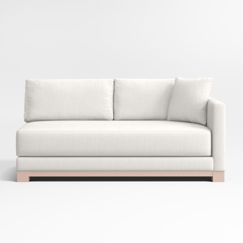 Gather Deep Wood Base Bench Right-Arm Sofa - image 0 of 3