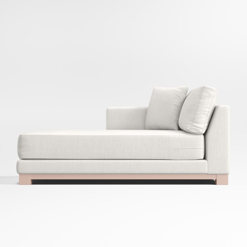 Gather Deep Wood Base Left-Arm Chaise - image 0 of 3