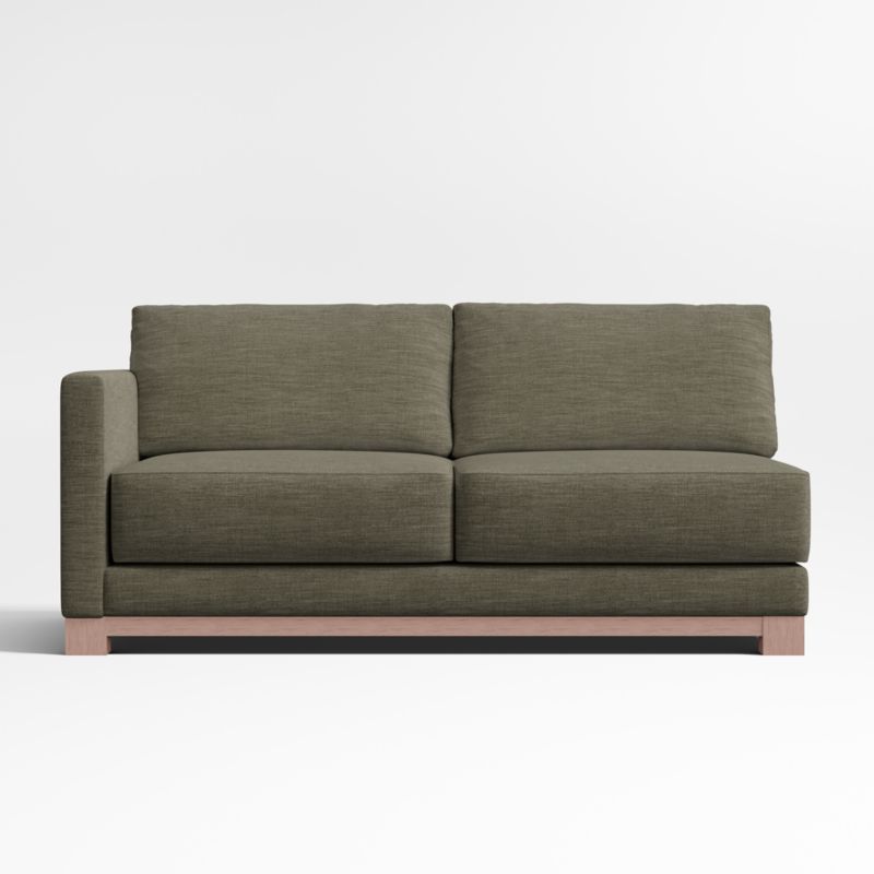 Gather Deep Wood Base Left-Arm Sofa - image 0 of 2