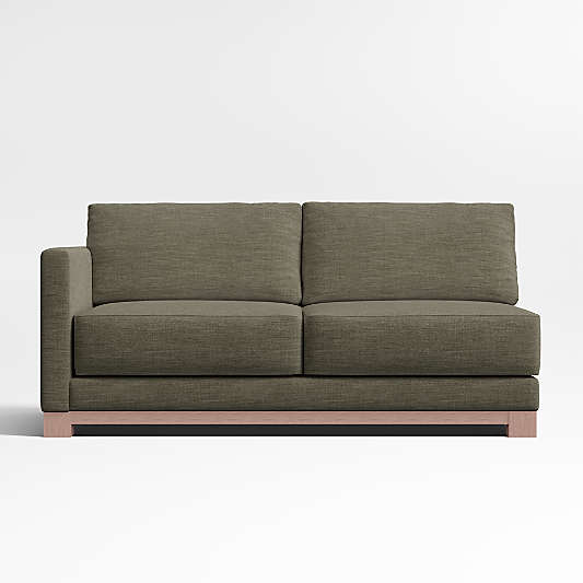 Gather Deep Wood Base Left-Arm Sofa