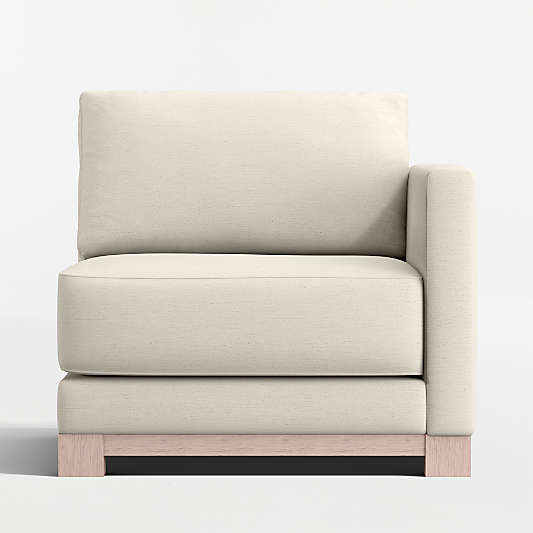 Gather Deep Wood Base Right-Arm Chair
