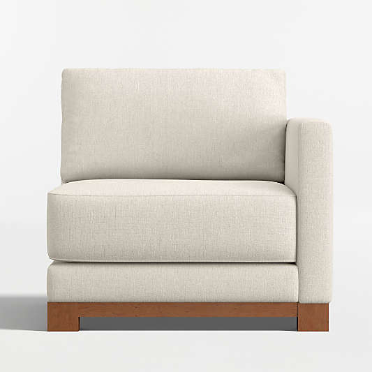 Gather Deep Wood Base Right-Arm Chair