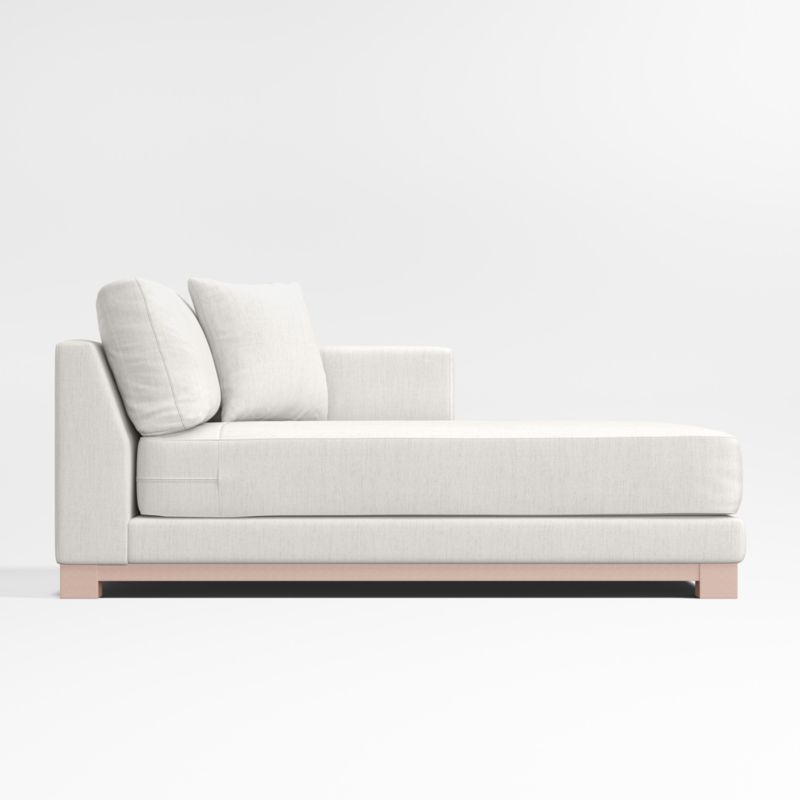 Gather Deep Wood Base Right-Arm Chaise Lounge - image 0 of 3