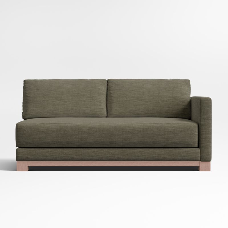 Gather Deep Wood Base Bench Right-Arm Sofa - image 0 of 2