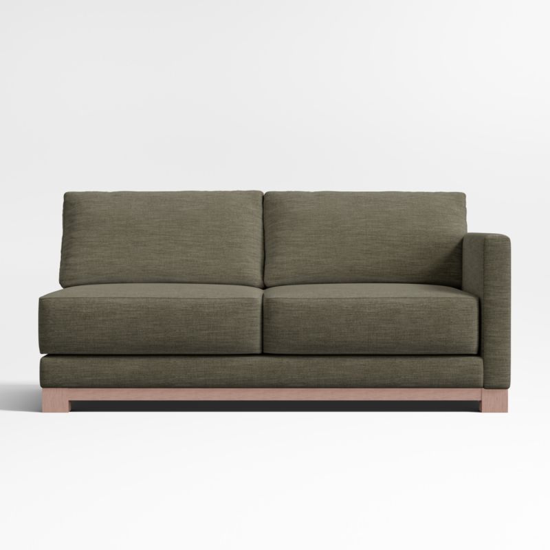 Gather Deep Wood Base Right-Arm Sofa - image 0 of 2