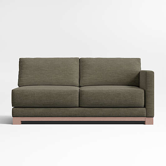 Gather Deep Wood Base Right-Arm Sofa