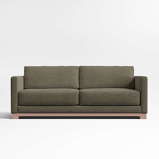 Gather Deep Wood Base Sofa (77"-89")