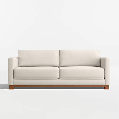 Gather Deep Wood Base 89" Sofa
