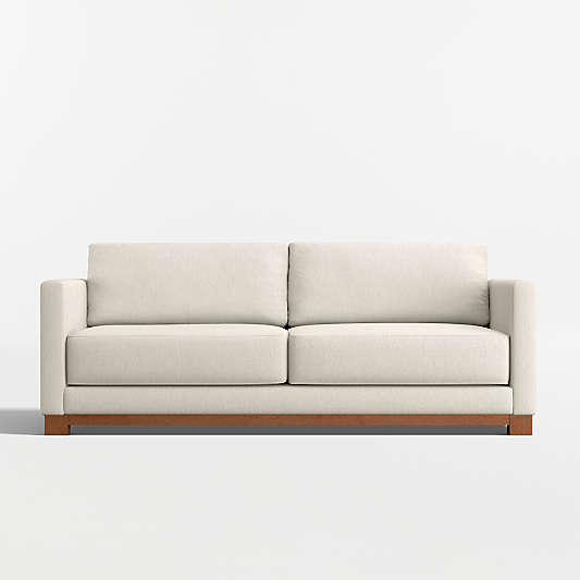 Gather Deep Wood Base 89" Sofa