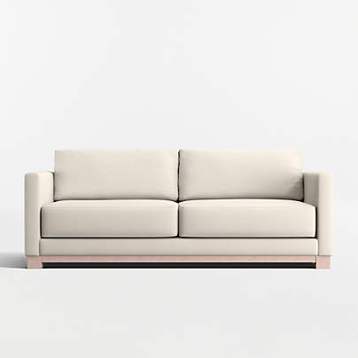 Gather Deep Wood Base Sofa 89"