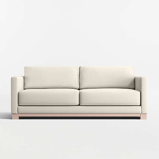 Gather Deep Wood Base Sofa 89"