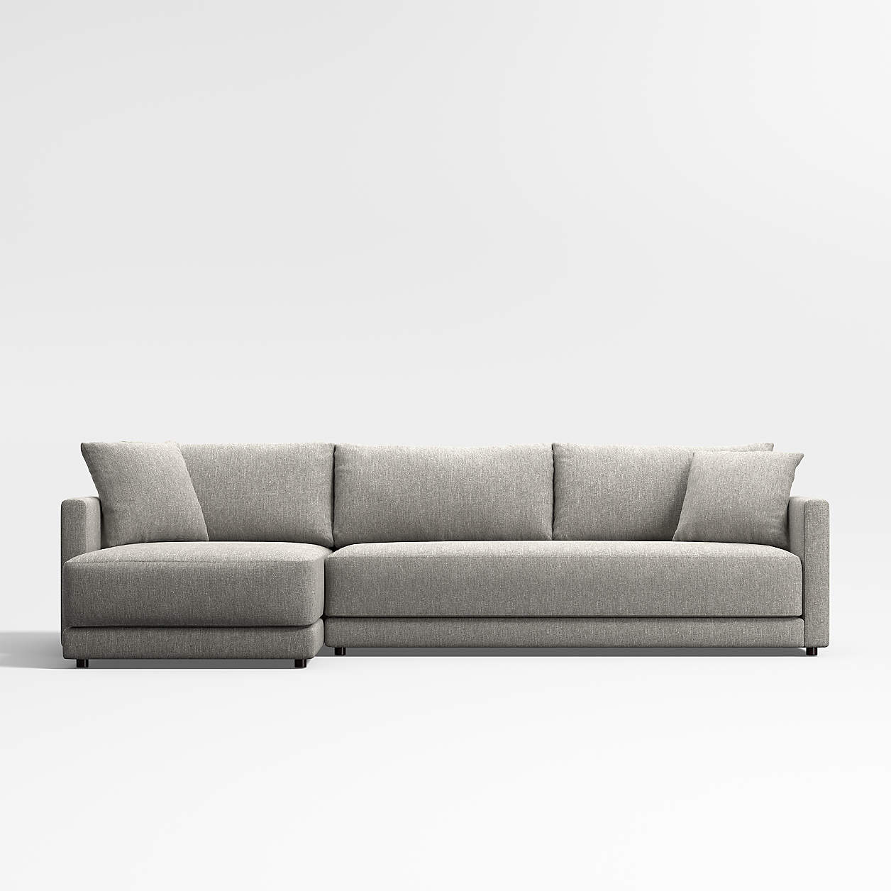 Gather Deep 2Piece LeftArm Wide Chaise Sectional Sofa + Reviews