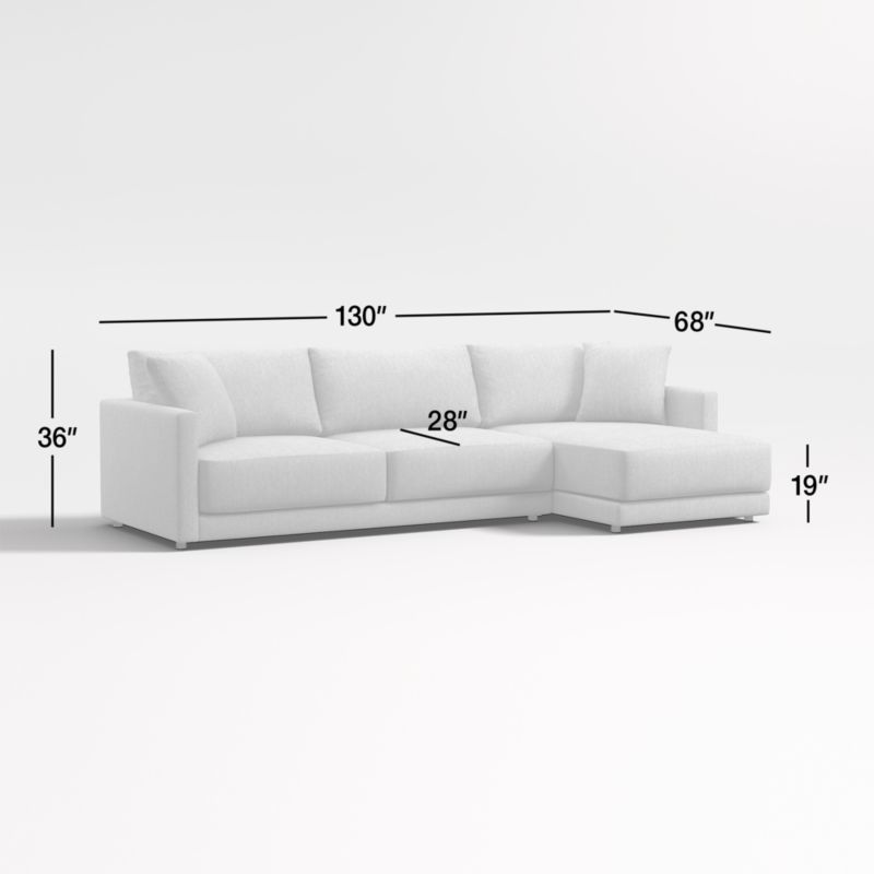 View Gather Deep 2-Piece Right-Arm Extra Wide Chaise Sectional Sofa - image 3 of 16