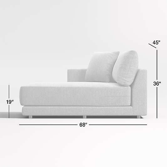 Gather Deep Left-Arm Extra Wide Chaise Lounge