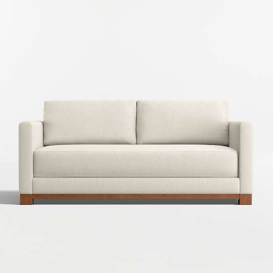 Gather Deep Wood Base 77" Bench Apartment Sofa