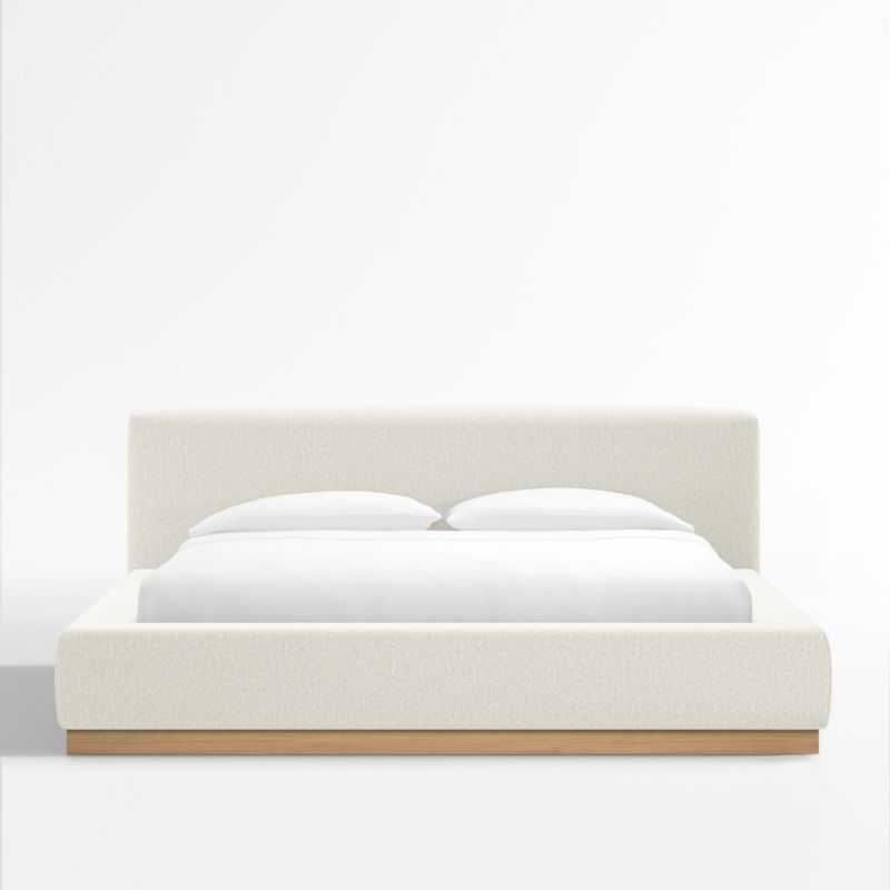 Gather Ivory Upholstered King Bed - image 0 of 13