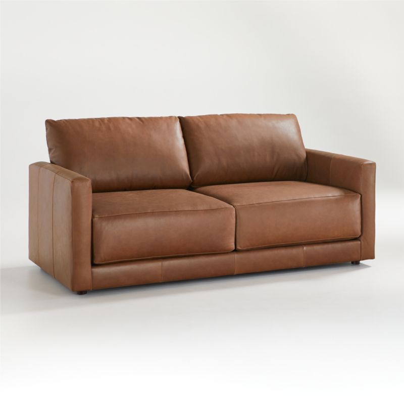 Gather Leather Apartment Sofa - image 9 of 10