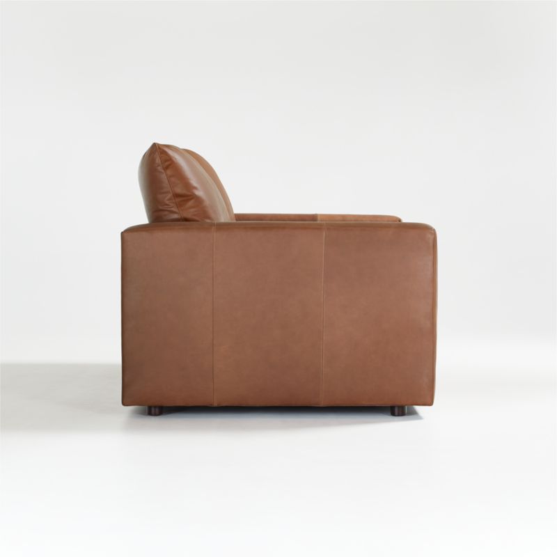 Gather Deep Leather Apartment Sofa - image 8 of 10