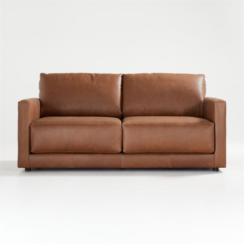 Gather Leather Apartment Sofa - image 3 of 10