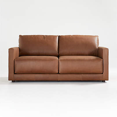 Gather Deep Leather Apartment Sofa