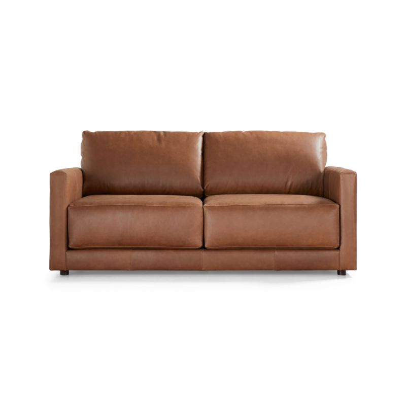 Gather Leather Apartment Sofa - image 8 of 10