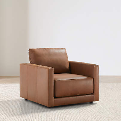 Gather 40" Deep Leather Chair