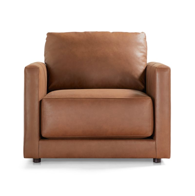 Gather Deep Leather Chair - image 10 of 9