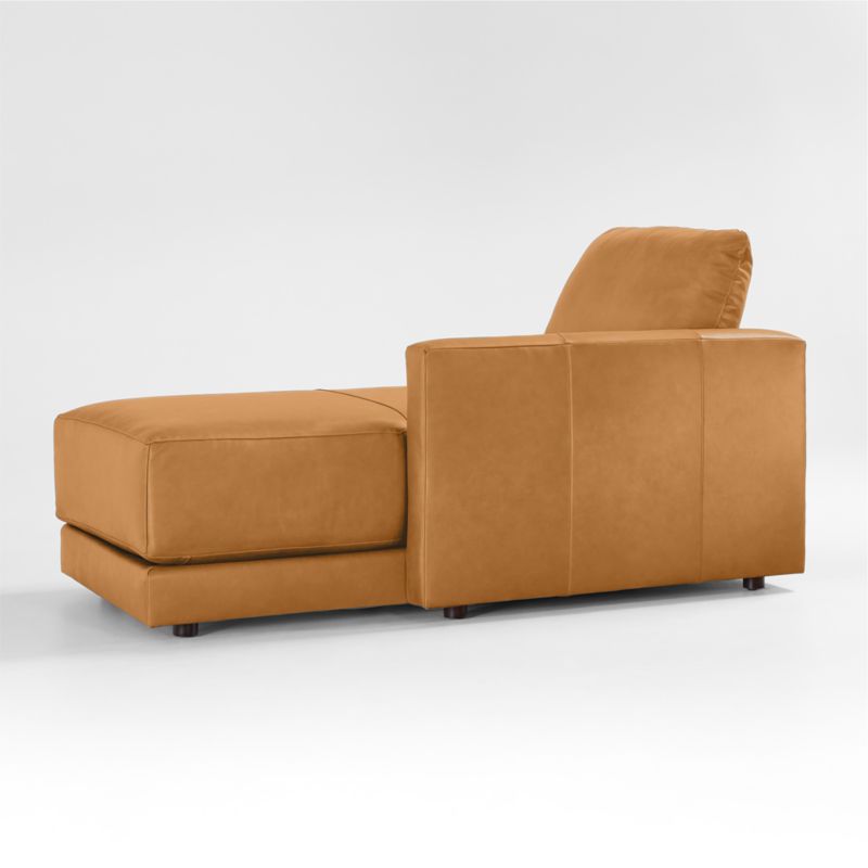 Gather Deep Leather Right-Arm Chaise Lounge Sectional Piece - image 8 of 6