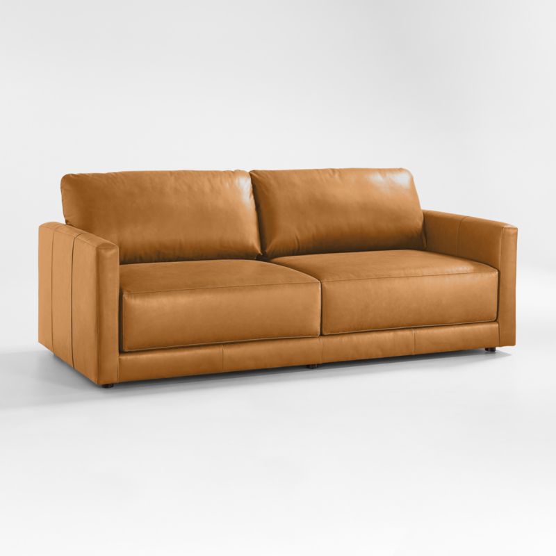 Gather Deep 89" Leather Sofa - image 13 of 10