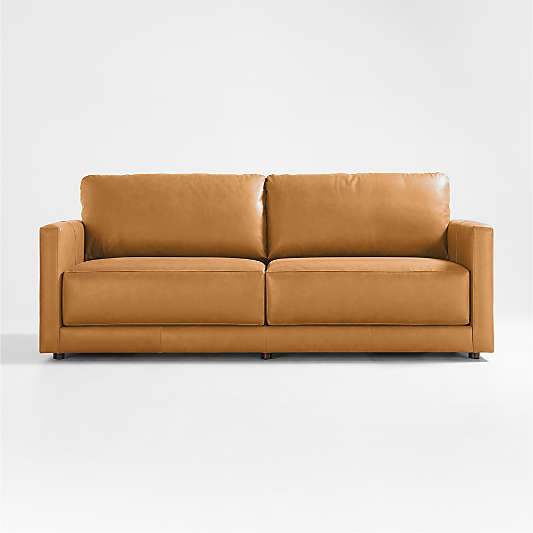 Gather Leather Sofa (77"-107.5")