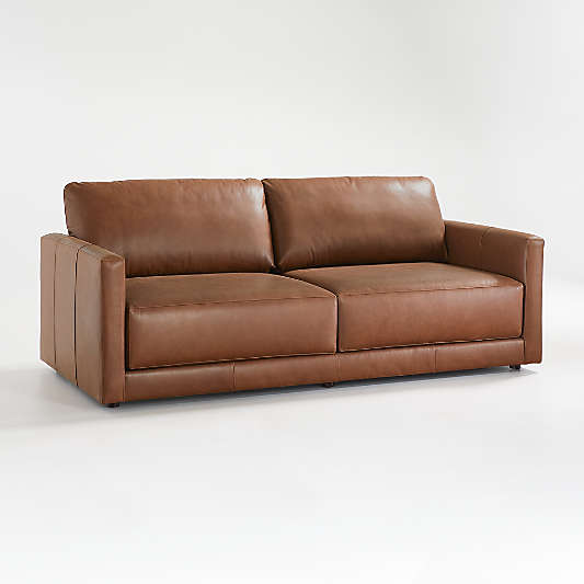 Gather Leather Sofa (77"-99")