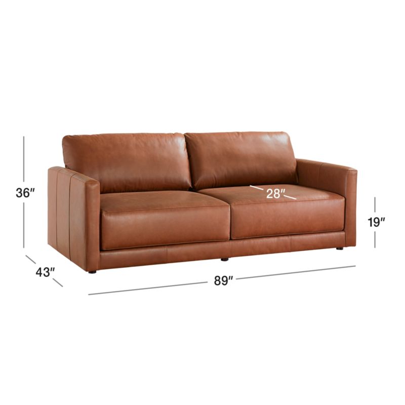 Gather Deep Leather Sofa